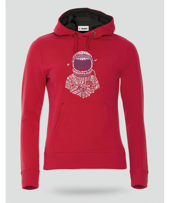 Astronaut Felpa Premium con cappuccio Donna