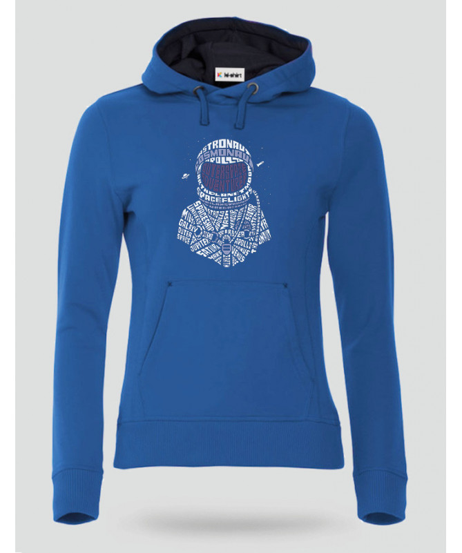 Astronaut Felpa Premium con cappuccio Donna