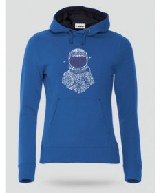 Astronaut Felpa Premium con cappuccio Donna