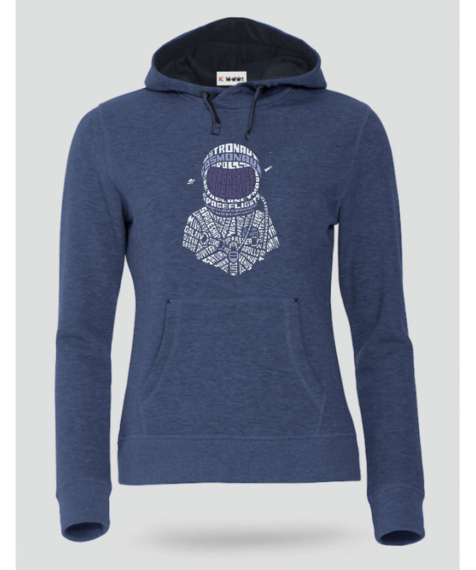 Astronaut Felpa Premium con cappuccio Donna