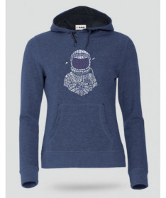 Astronaut Felpa Premium con cappuccio Donna
