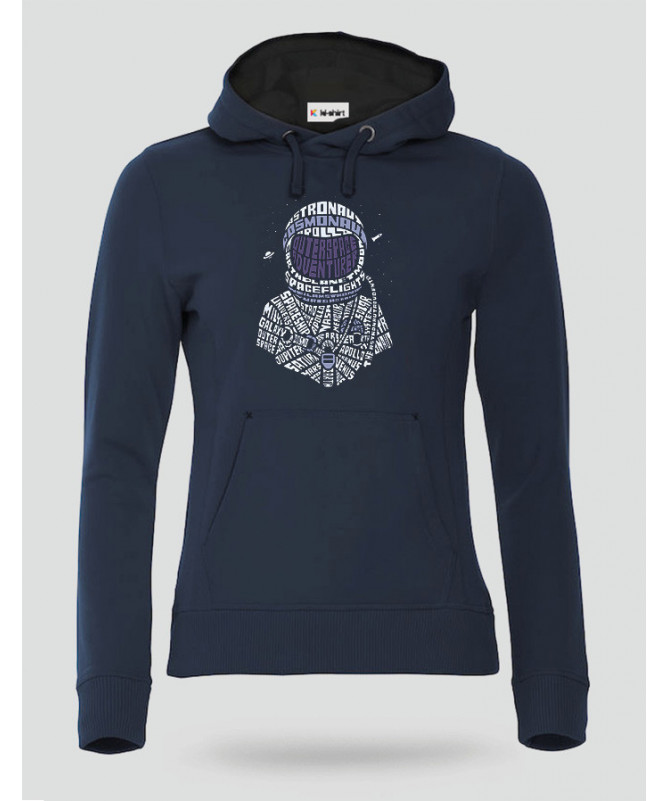 Astronaut Felpa Premium con cappuccio Donna