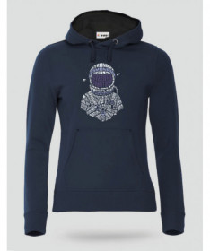 Astronaut Felpa Premium con cappuccio Donna