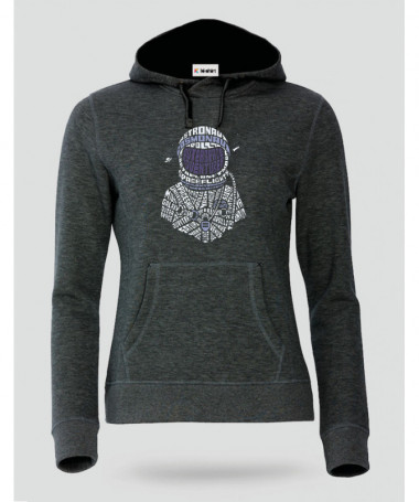Astronaut Felpa Premium con cappuccio Donna