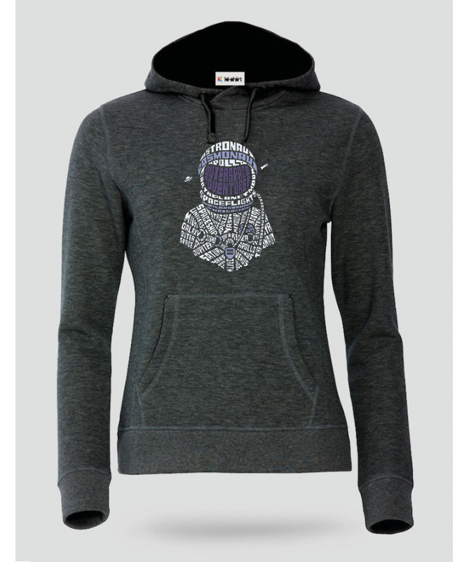 Astronaut Felpa Premium con cappuccio Donna