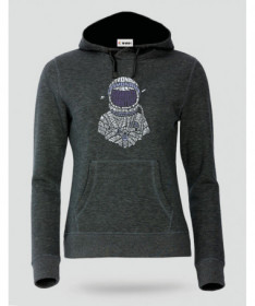 Astronaut Felpa Premium con cappuccio Donna