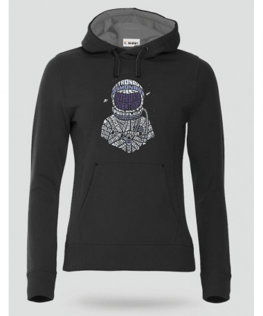 Astronaut Felpa Premium con cappuccio Donna