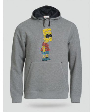 BartSimpson Felpa Premium con cappuccio Uomo