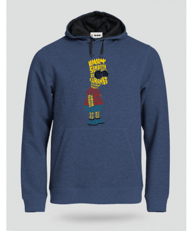 BartSimpson Felpa Premium con cappuccio Uomo