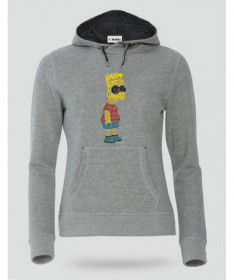BartSimpson Felpa Premium con cappuccio Donna