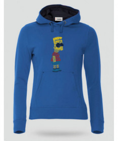 BartSimpson Felpa Premium con cappuccio Donna