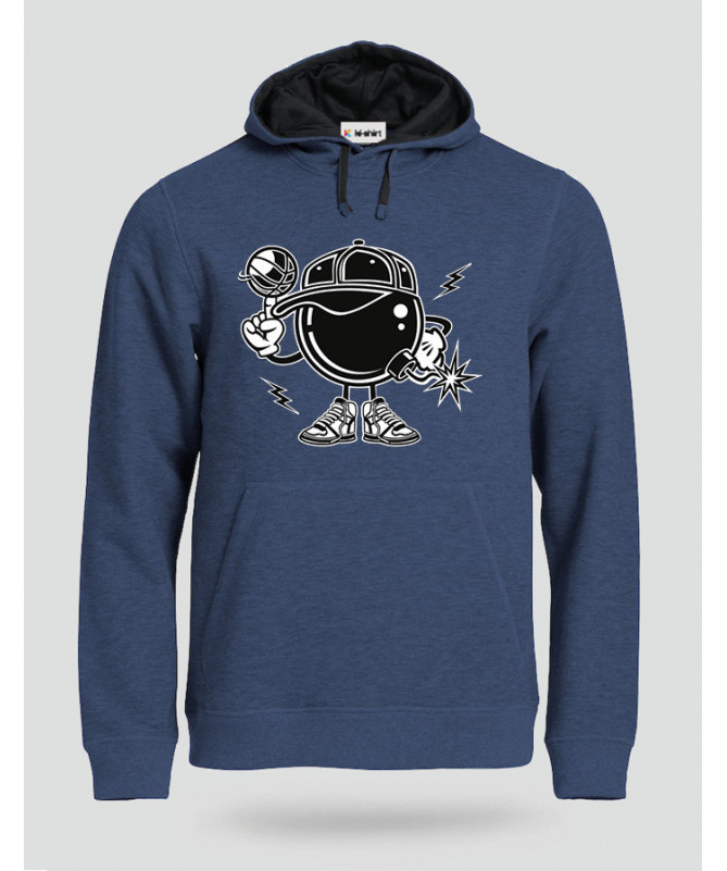 BasketballBombers Felpa Premium con cappuccio Uomo