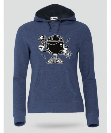 BasketballBombers Felpa Premium con cappuccio Donna