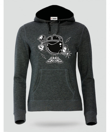 BasketballBombers Felpa Premium con cappuccio Donna