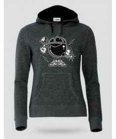 BasketballBombers Felpa Premium con cappuccio Donna