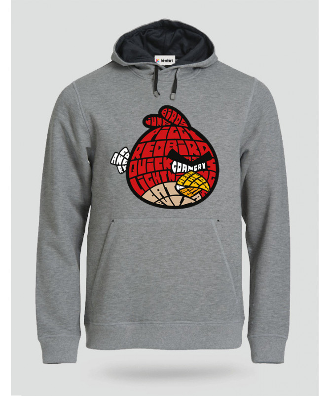 BirdWithAnger Felpa Premium con cappuccio Uomo