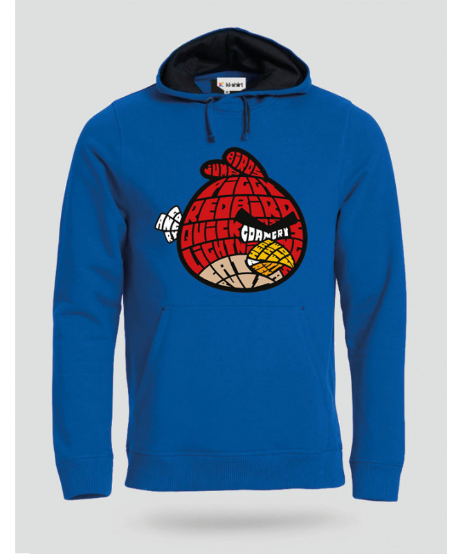 BirdWithAnger Felpa Premium con cappuccio Uomo