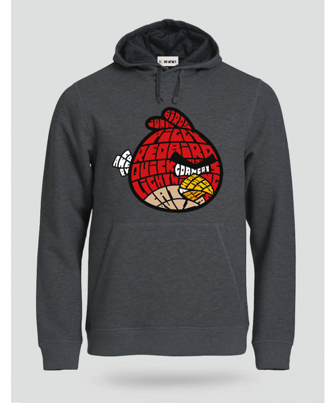 BirdWithAnger Felpa Premium con cappuccio Uomo