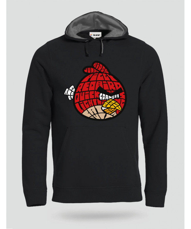 BirdWithAnger Felpa Premium con cappuccio Uomo