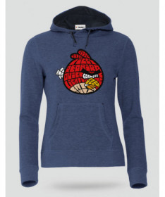 BirdWithAnger Felpa Premium con cappuccio Donna