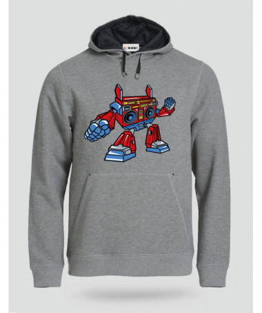 BoomboxRobot Felpa Premium con cappuccio Uomo