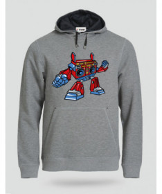 BoomboxRobot Felpa Premium con cappuccio Uomo