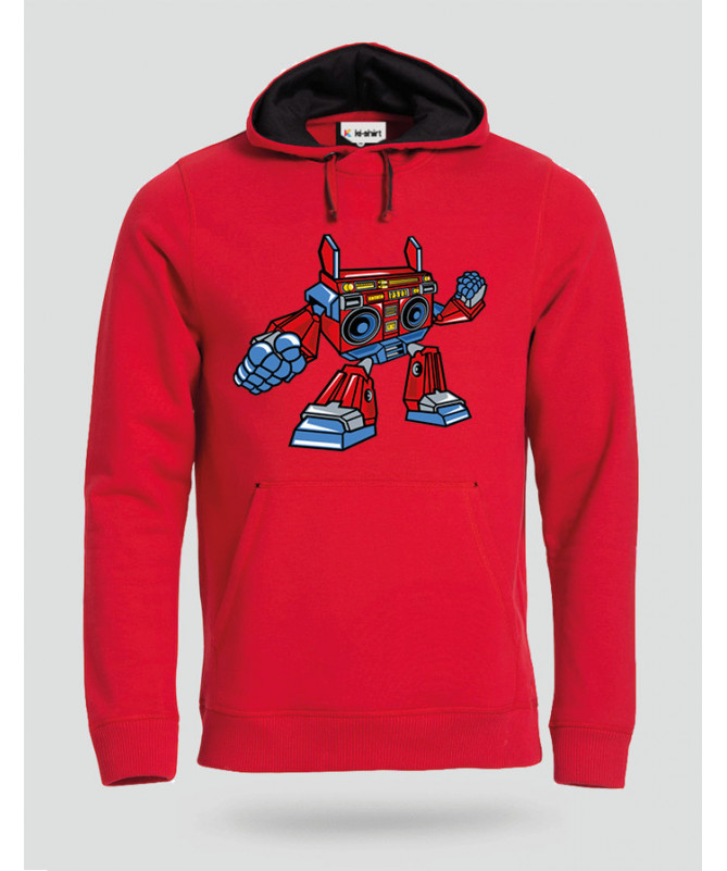 BoomboxRobot Felpa Premium con cappuccio Uomo