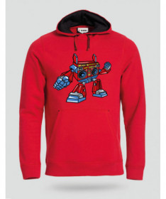 BoomboxRobot Felpa Premium con cappuccio Uomo