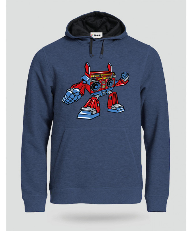 BoomboxRobot Felpa Premium con cappuccio Uomo