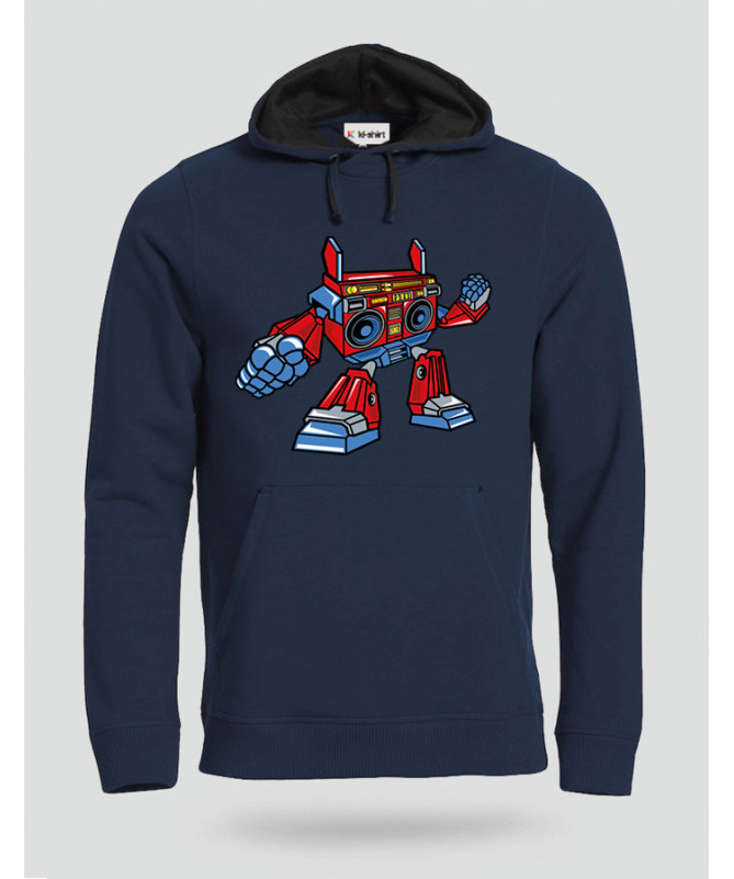 BoomboxRobot Felpa Premium con cappuccio Uomo