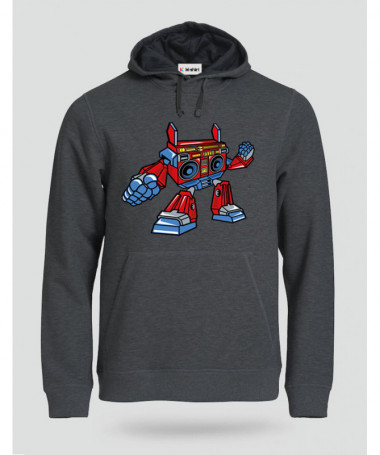 BoomboxRobot Felpa Premium con cappuccio Uomo