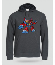 BoomboxRobot Felpa Premium con cappuccio Uomo