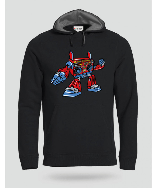 BoomboxRobot Felpa Premium con cappuccio Uomo