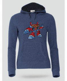 BoomboxRobot Felpa Premium con cappuccio Donna