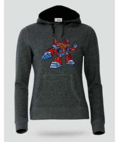 BoomboxRobot Felpa Premium con cappuccio Donna