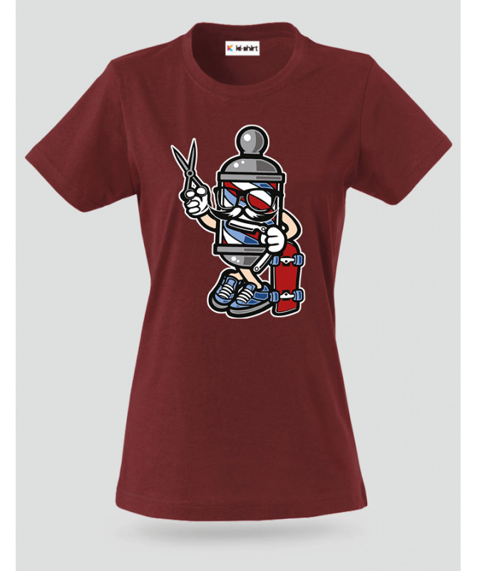 ki-shirt.com BarberSkater T-shirt Basic Donna