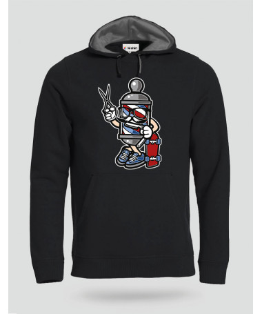 ki-shirt.com BarberSkater Felpa Premium con cappuccio Uomo