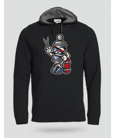 ki-shirt.com BarberSkater Felpa Premium con cappuccio Uomo