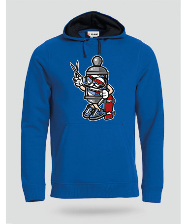 ki-shirt.com BarberSkater Felpa Premium con cappuccio Uomo
