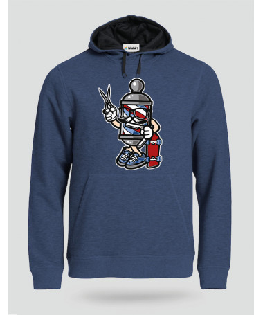 ki-shirt.com BarberSkater Felpa Premium con cappuccio Uomo