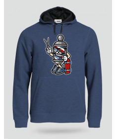 ki-shirt.com BarberSkater Felpa Premium con cappuccio Uomo
