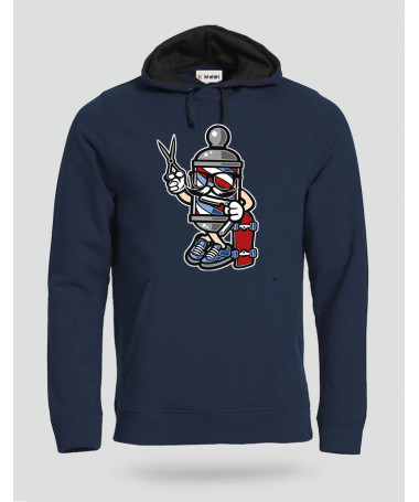 ki-shirt.com BarberSkater Felpa Premium con cappuccio Uomo