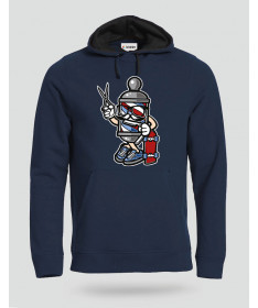ki-shirt.com BarberSkater Felpa Premium con cappuccio Uomo
