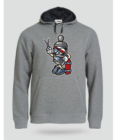 ki-shirt.com BarberSkater Felpa Premium con cappuccio Uomo