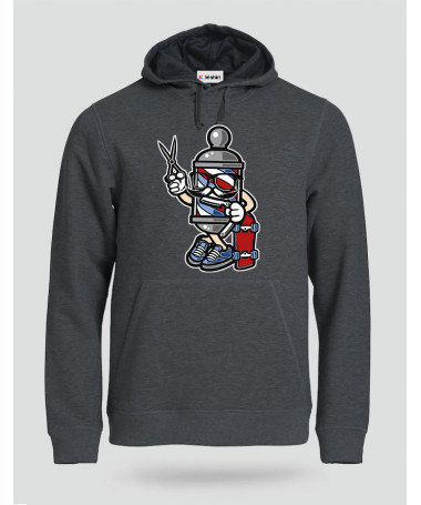 ki-shirt.com BarberSkater Felpa Premium con cappuccio Uomo