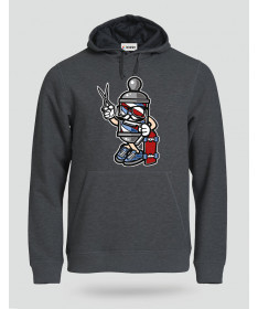 ki-shirt.com BarberSkater Felpa Premium con cappuccio Uomo