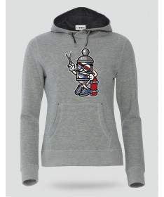 ki-shirt.com BarberSkater Felpa Premium con cappuccio Donna