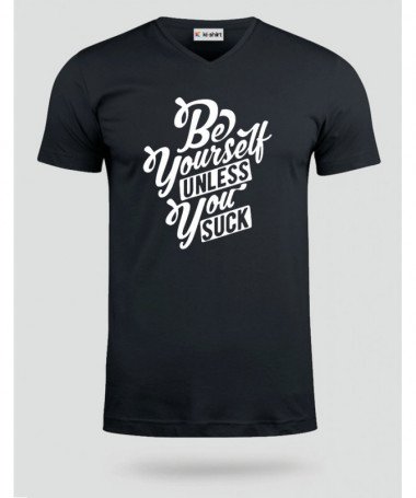 Be Yourself T-shirt Scollo V