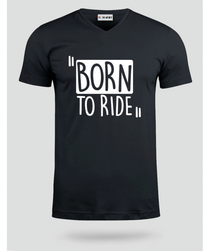 Born To Ride T-shirt Scollo V