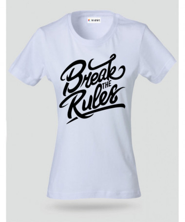 Break The Rules T-shirt Basic Donna